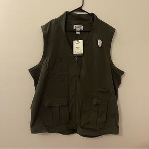 NWT Duluth Trading Co Outdoors Men’s 2XLT Gardening Vest Green Utility UP50